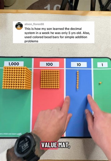 Montessori Place Value Mat: Enhance Number Understanding