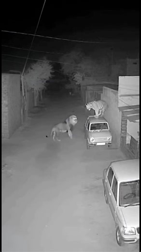 879K views · 5.5K reactions | Lion And Tiger Face Off On The Street! #kurt #wolfpack #kangal #wolfdog #animal #wolves #sheep #wolf #reels #nature #wild #dog #Badger #wildlife #cat #fox #lion #GOAT #hyena #yapayzeka #veo3 #GoogleGemini #wildanimals #leopard #bear #animals | The Kangal Wild | Facebook