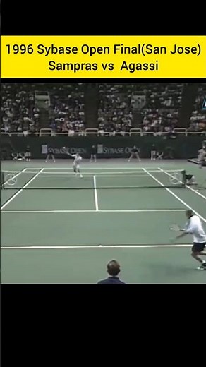 1996 Sybase Open Final(held in San Jose)-Sampras vs Agassi