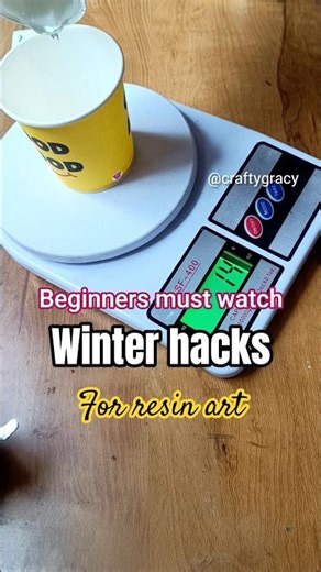 resin art for beginners | how to mix resin | winter tips for resin art #shortsfeed #shorts #short