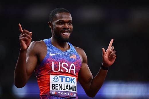 Rai Benjamin reinstated as world champion after controversial disqualification in 400m hurdles