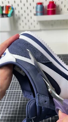 Asmr Nike sneaker customization compilation👀✂️✨ w/ results #nikecortez #customnikes