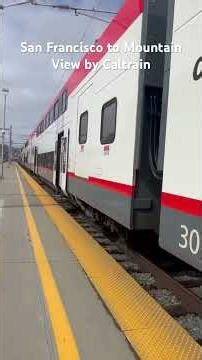 San Francisco to Mountain View by Caltrain #trending #usa