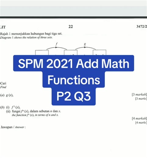 SPM 2021 Add Math Functions Paper 2 Question 3 Answers