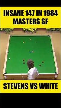Legendary 147 Break! Kirk Stevens Stuns The Masters 1984 🔥