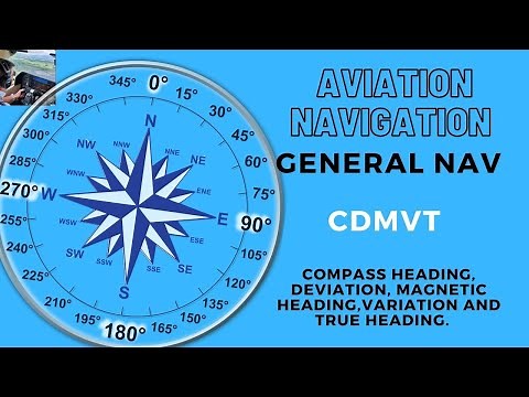 CPL/ ATPL General navigation | CDMVT | Convert compass to magnetic and true| Variation, deviation 🤓