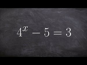 Learn the basics for solve an exponential equation using a calculator