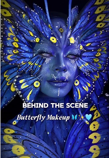 Replying to @￴ ￴ ￴ ￴ ￴ ￴ ￴ ￴ ￴ ￴ ￴ ￴ Behind The Scene Butterfly Makeup🦋 #makeup #makeuptransformation #bts #behindthescenes #makeuptransisi