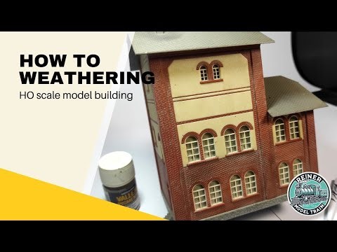 How to weathering HO scale model building - HO scale Model Railway