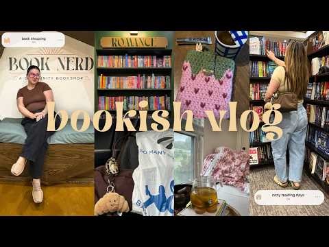 a cozy bookish vlog 📚 bookstore browsing, mini haul & mood reading