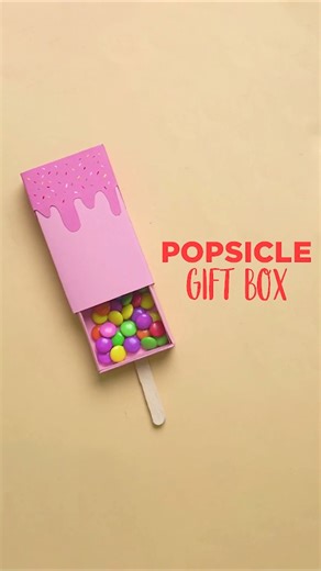 Art All The Way on Instagram: "DIY Popsicle Gift Box 🍭🎁 | Cute & easy handmade craft Follow for more creative DIY ideas ✨ Save this for your next gift project 💖 #PopsicleGiftBox #DIYGiftBox #PopsicleStickCraft #HandmadeGifts #DIYCrafts #EasyDIY #CreativeCrafts #GiftIdeas #PaperCraft #ArtAndCraft"
