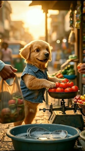 puppy finally eats sandwich #ai #puppy #dog #momo #shorts #dogshorts #sandwich #emotionalstory