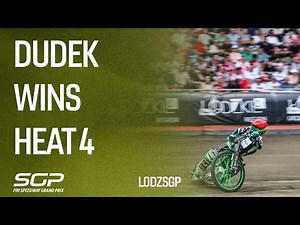 Dudek Opens His Win Account In Heat 4 | 2026 - Lodz | FIM Speedway Grand Prix