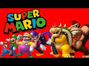 SUPER MARIO CHARACTER SIZE (HEIGHT/WEIGHT) COMPARISON (NON COPYRIGHT MUSIC)