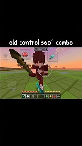 old/new controls 360 combo || #minecraft #mincraf #mcmycraft #mobile #pvp #mincraftpvp #gaming