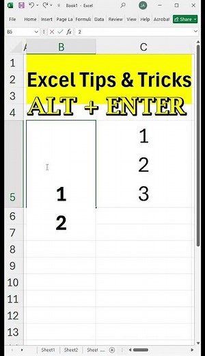 USE THIS TO SKIP A LINE WITHIN AN EXCEL CELL! DON'T MISS THIS TIP! #excel #exceltips #shorts