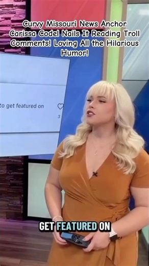 Curvy Missouri News Anchor Carissa Codel Nails It Reading Troll Comments! Hilarious Humor #comedy