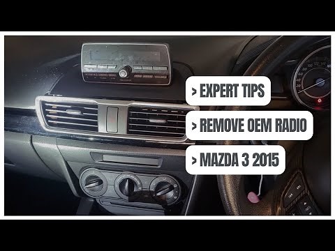 Expert Tips: How to remove radio MAZDA 3 2015 (2014 - 2017) | Details Instruction