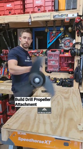 How to build drill propeller attachment #gobuildstuff #tubing #drill