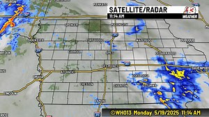The heaviest rain is falling in southeast Iowa this morning. | WHO 13 Weather