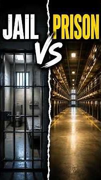 Jail vs Prison — Most People Don't Know the Difference Until It's Too Late #law #police #facts