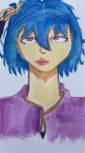 I tried my own oc challenge#drawing#anime#shorts