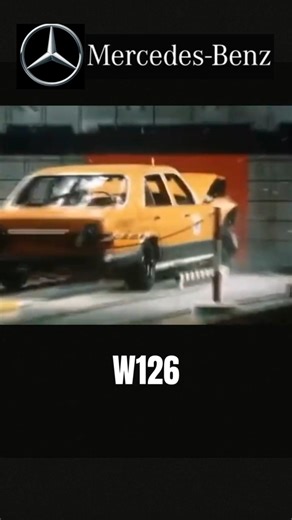 Mercedes-Benz W126 Crash test #mercedes #mercedesbenz #w126 #classiccars #seguridad