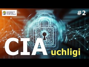 Kiberxavfsizlik. 2-dars. CIA uchligi