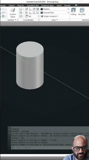 How to Hollow a 3D Solid in AutoCAD Fast #Shorts