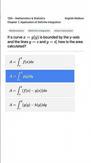 Calculating Area with Definite Integration Math 12th