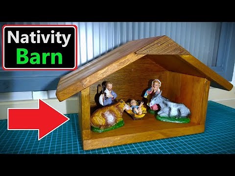 How to Make a Christmas Nativity Barn (Scrap Wood Project)