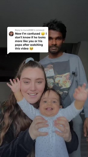 Reply to @muna2698 round 2 because my first attempt at this was horrible (this trend is so hard with a baby who won’t sit still) 😂 I think he’s a mix of the both of us 😉