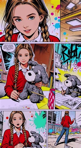 The Comic Version of Me!🌹😍👧🏼#shorts