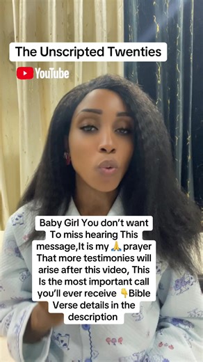 You’re not Call You just haven’t answered the right call Read, Isaiah 2*5 verse Seven This video is for the woman awaiting her biggest blessing Follow us on all platforms and subscribe to The Unscripted 20s #livinginpurpose #whattheydonttellyou #proverbs31women #highvaluewoman #theunscripted20s