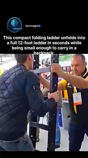This 12-Foot Ladder Folds Flat Enough to Fit in a Backpack! 🤯