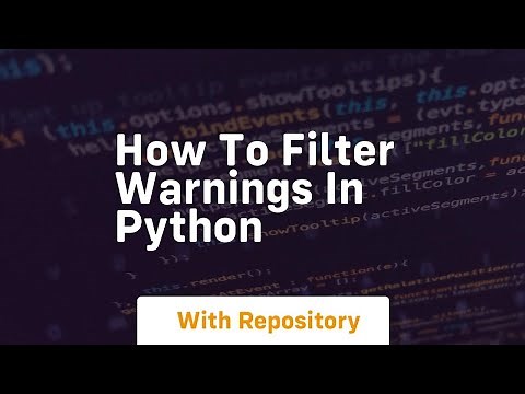 how to filter warnings in python