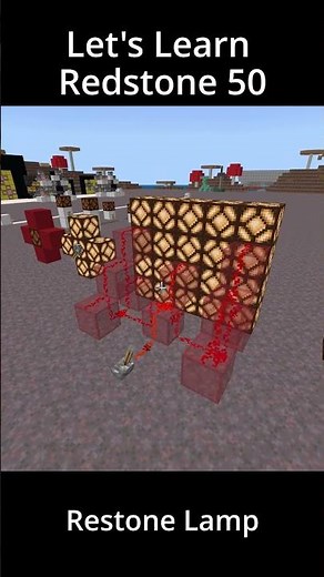 Redstone Lamp Uses | Let's Learn Redstone 50 | Minecraft Bedrock Redstone Tutorial