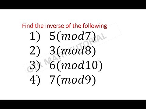 Modular Inverse of a Number | Number Theory