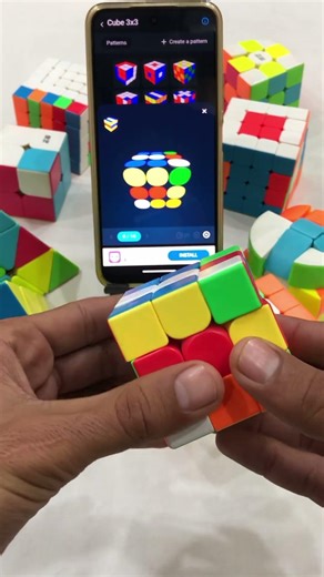 Rubik's cube solver solution Rubik's cube side cube fitcube #shortvideo