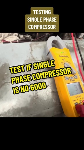 How to ohm out and test single phase compressors by testing winding resistance! #hvac #tips #compressor #hvaclife #hvacservice #bluecollar #hvactechnician #fyp
