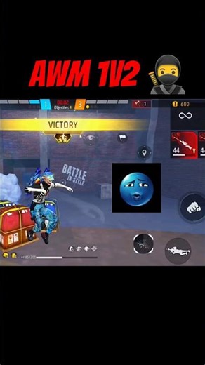 🔥 AWM Se OP 1v2 Clutch 😎 | One Shot One Kill 💥 #Shorts #freefire #video #trending