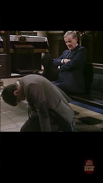 Mr. Bean falls asleep during a church service 🤫💤