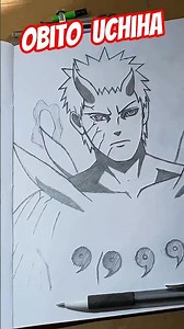How to draw obito uchiha💔|Naruto:shippuden✨|#shorts #obito #anime #drawing #obitouchiha #pencil
