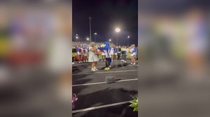 Cheer coach says 'yes' on the sideline