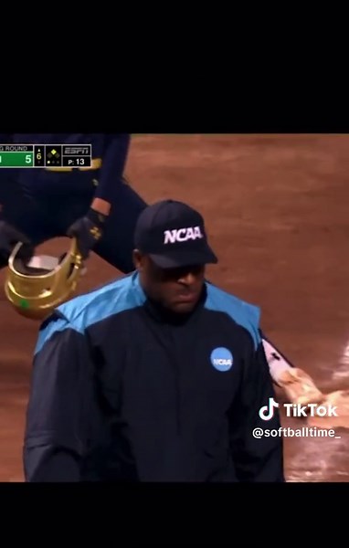 Oregon vs Notre Dame Softball Collision Review Decision