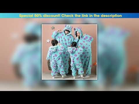Top Family Monster Cosplay Sully Costume Blue Anime Outfit Coral Fleece Warm Women Men Boy Girl Hal