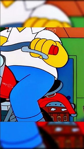 Homer learns to ride a motorcycle #simpsons