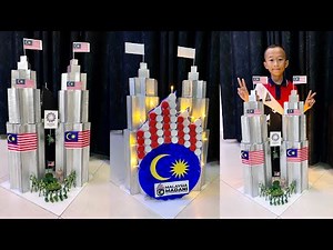 REPLIKA KLCC DARI KOTAK |BULAN KEMERDEKAAN |MALAYSIA MADANI |SEPTEMBER 2023