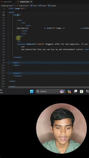 Day 7 - 60 Days Coding Challenge to get a 3lpa job #codingtutorial #csstutorial #frontendcourse