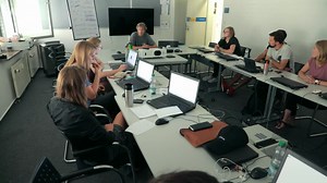 Die Volos beim Interview-Training